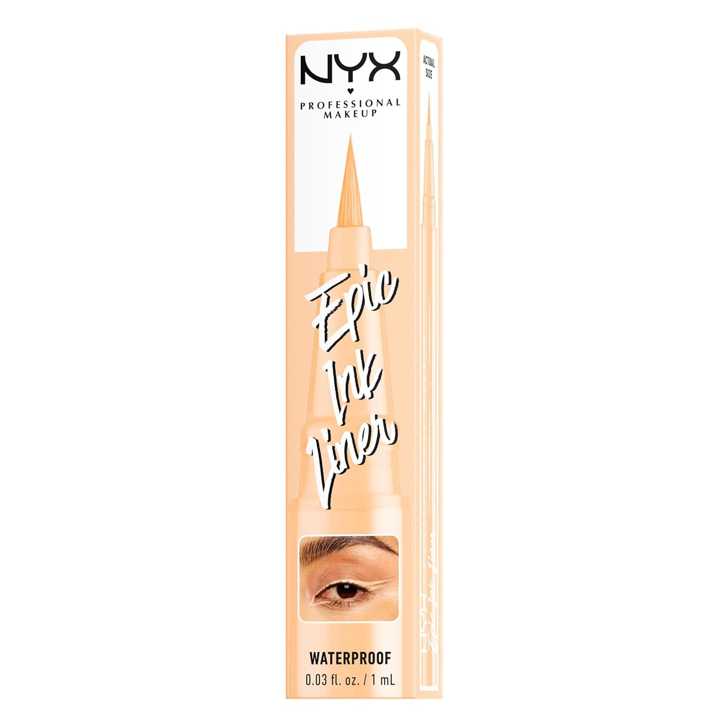 image:imageNYX PROFESSIONAL MAKEUP Epic Ink Liner Waterproof Liquid Eyeliner with Vegan Formula Dark Chocolate Dark Brown Matte07 Marshmallow