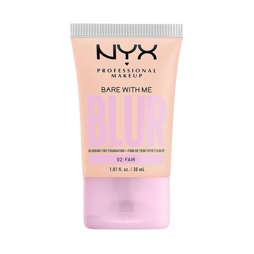 image:imageNYX PROFESSIONAL MAKEUP Bare With Me Blur Skin Tint Foundation Make Up with Matcha Glycerin amp Niacinamide  Golden02 Fair
