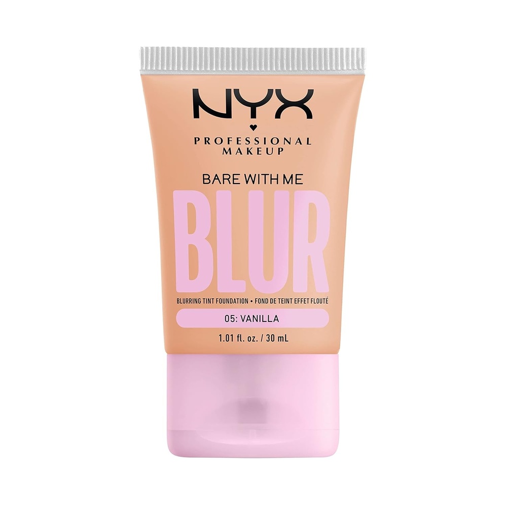 image:imageNYX PROFESSIONAL MAKEUP Bare With Me Blur Skin Tint Foundation Make Up with Matcha Glycerin amp Niacinamide  Golden05 Vanilla