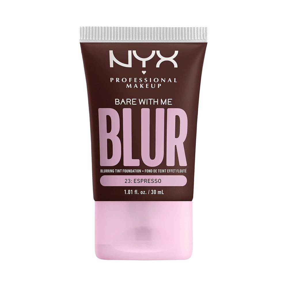 image:imageNYX PROFESSIONAL MAKEUP Bare With Me Blur Skin Tint Foundation Make Up with Matcha Glycerin amp Niacinamide  Golden23 Espresso