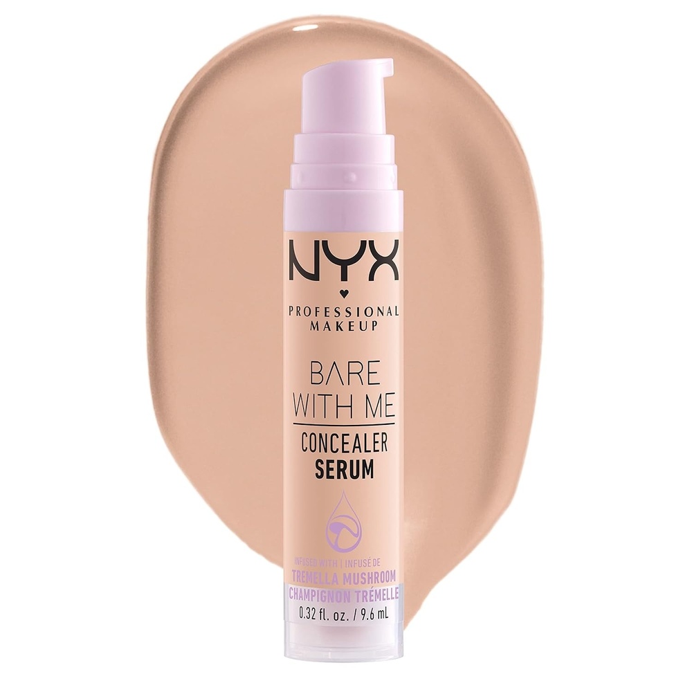 image:imageNYX PROFESSIONAL MAKEUP Bare With Me Concealer Serum Concealer Makeup For Up To 24Hr Hydration  Light02 Light
