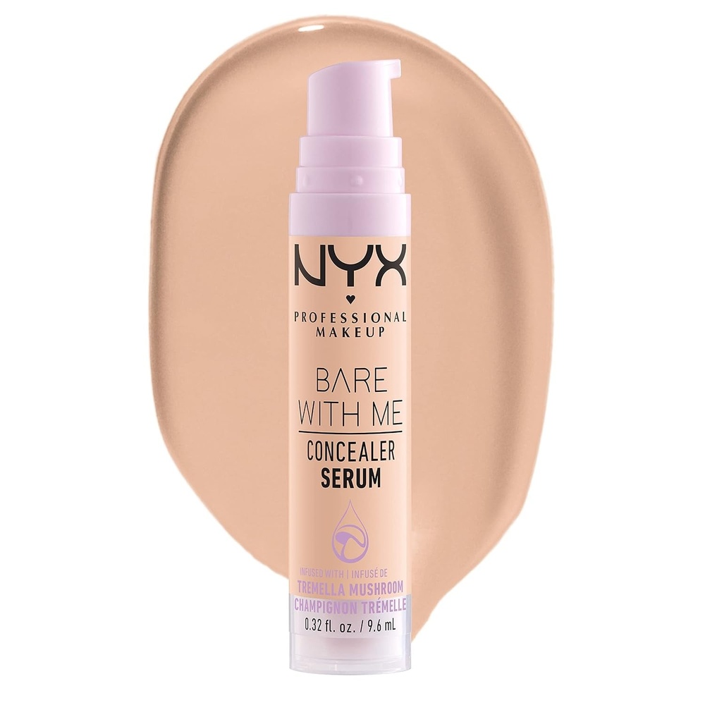 image:imageNYX PROFESSIONAL MAKEUP Bare With Me Concealer Serum Concealer Makeup For Up To 24Hr Hydration  Light03 Vanilla