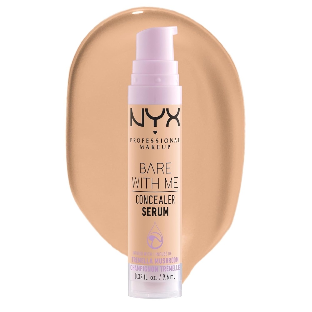 image:imageNYX PROFESSIONAL MAKEUP Bare With Me Concealer Serum Concealer Makeup For Up To 24Hr Hydration  Light04 Beige