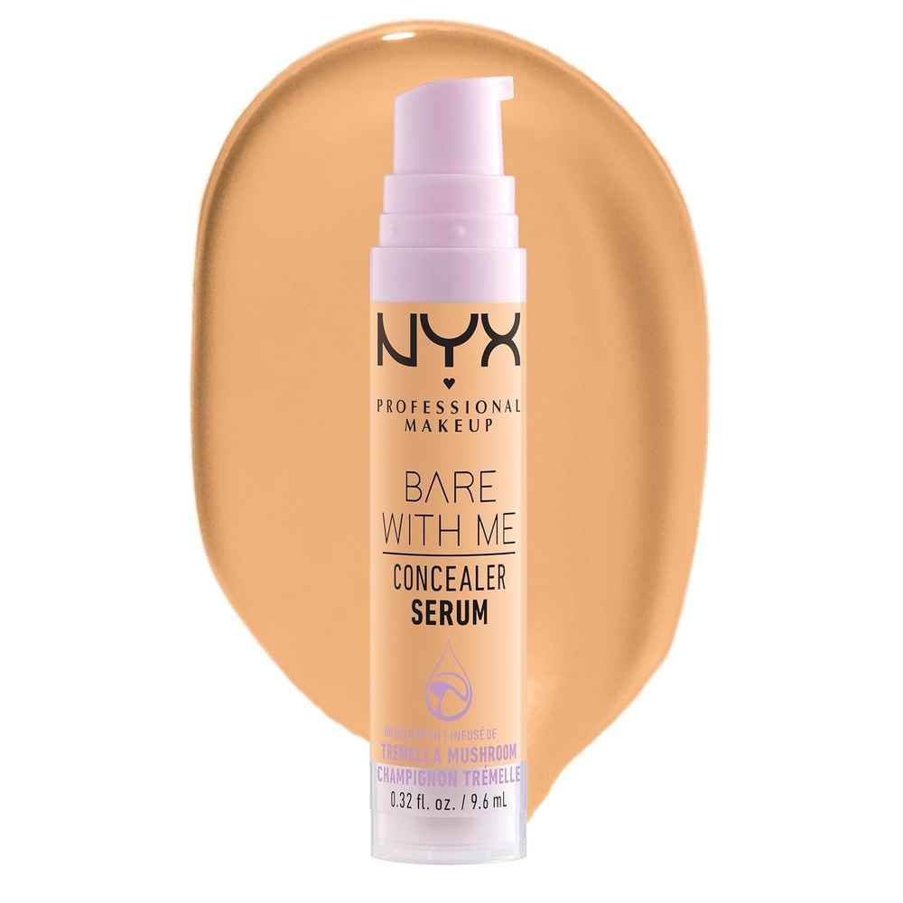 image:imageNYX PROFESSIONAL MAKEUP Bare With Me Concealer Serum Concealer Makeup For Up To 24Hr Hydration  Light05 Golden