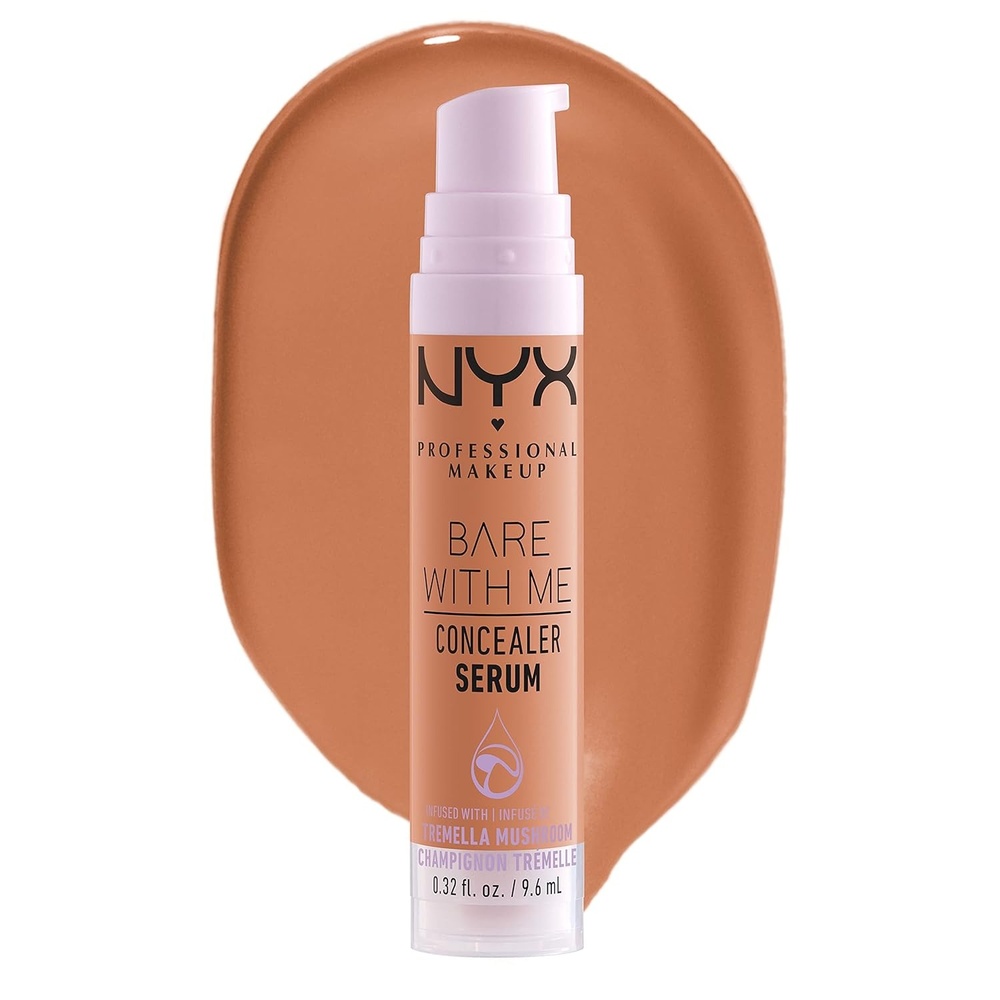 image:imageNYX PROFESSIONAL MAKEUP Bare With Me Concealer Serum Concealer Makeup For Up To 24Hr Hydration  Light085 Caramel