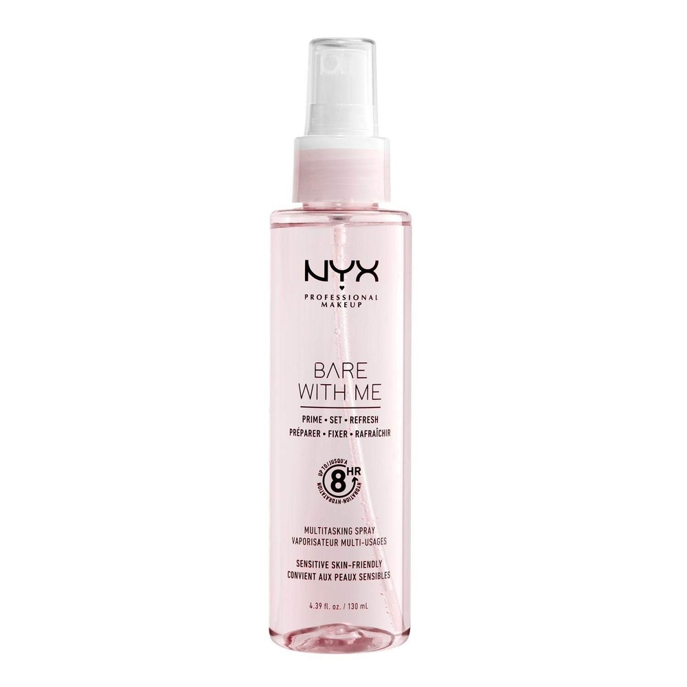image:imageNYX PROFESSIONAL MAKEUP Bare With Me Multitasking Face Primer amp Makeup Setting Spray Hydrating Face Mist for up to 8HR Wear LongLasting Vegan Formula