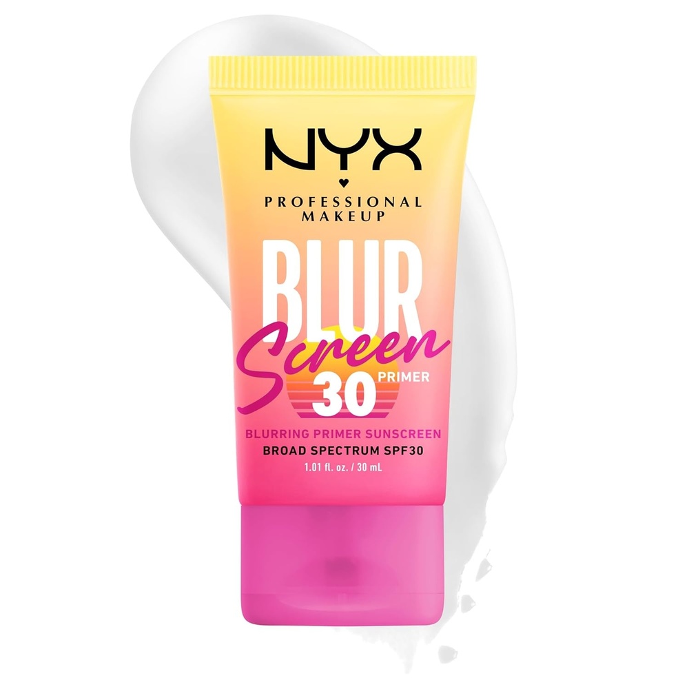 image:imageNYX PROFESSIONAL MAKEUP Blurscreen SPF 30 Primer 3in1 Blurring Makeup Primer with Sunscreen Vegan Formula with No White Cast or Greasy Feeling