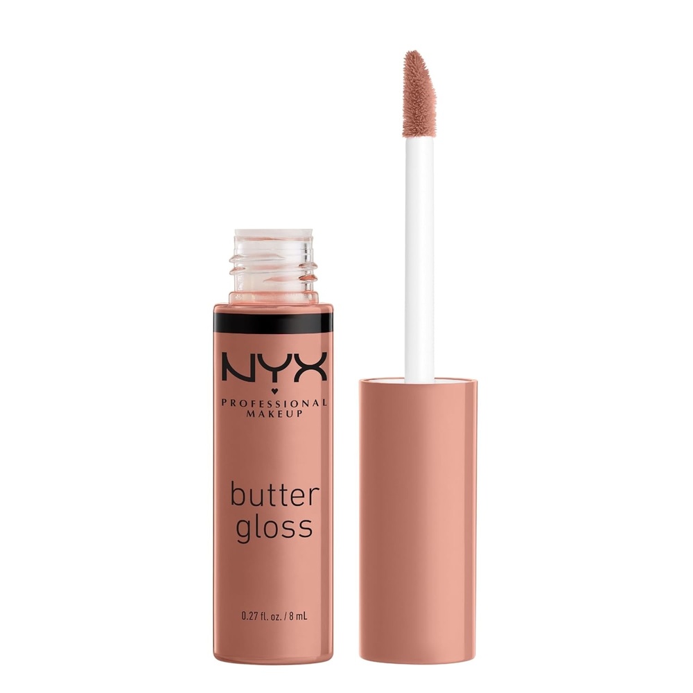 image:imageNYX PROFESSIONAL MAKEUP Butter Gloss Brown Sugar NonSticky Lip Gloss  Pack Of 3 Sugar High Spiked Toffee Butterscotch14 Madeleine