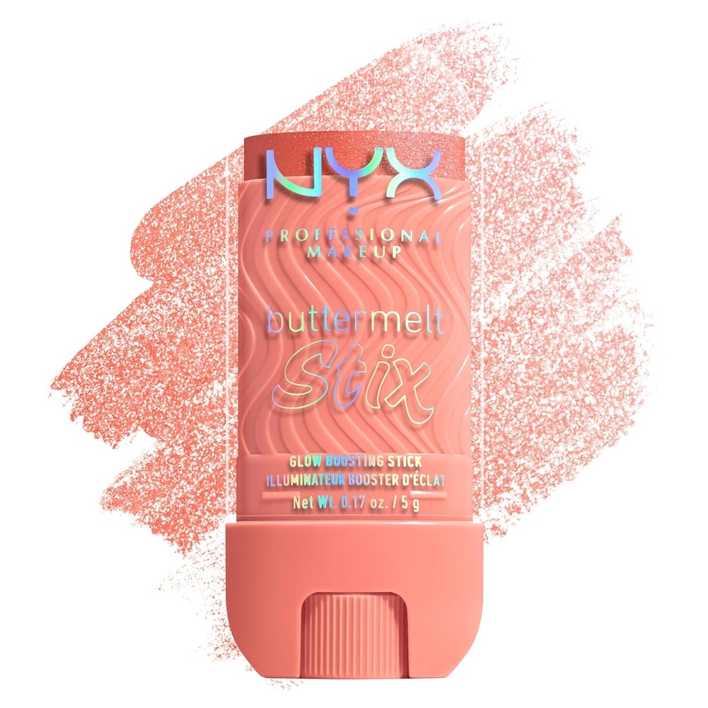 image:imageNYX PROFESSIONAL MAKEUP Buttermelt Glaze Stix NonGreasy Highlighter Stick With Up To 8HR Make Up Wear  01 Big Melt Energy Clear09 Melt Down