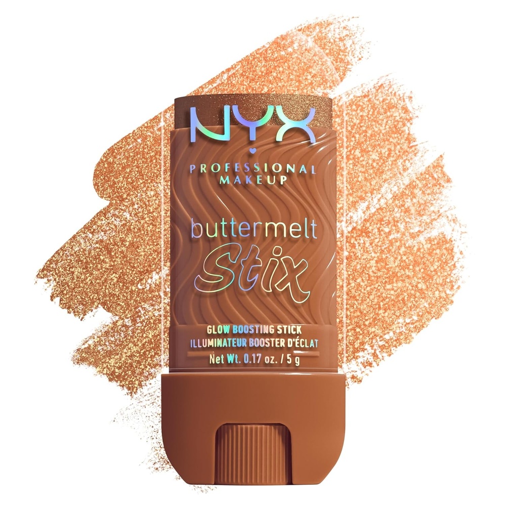 image:imageNYX PROFESSIONAL MAKEUP Buttermelt Glaze Stix NonGreasy Highlighter Stick With Up To 8HR Make Up Wear  01 Big Melt Energy Clear11 Melt You Later