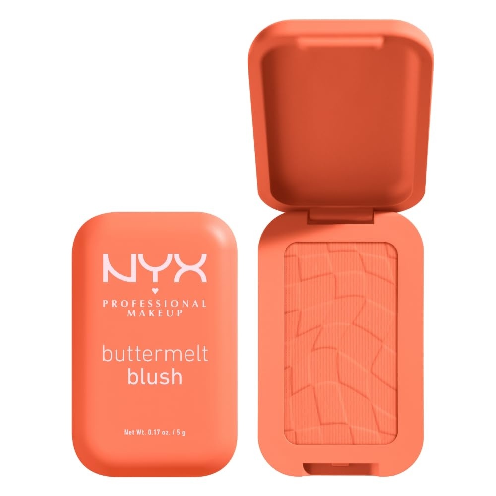 image:imageNYX PROFESSIONAL MAKEUP Buttermelt Powder Blush Fade and TransferResistant Blush Up to 12HR Make Up Wear Vegan Formula  Had Butta03 Sooner The Butta