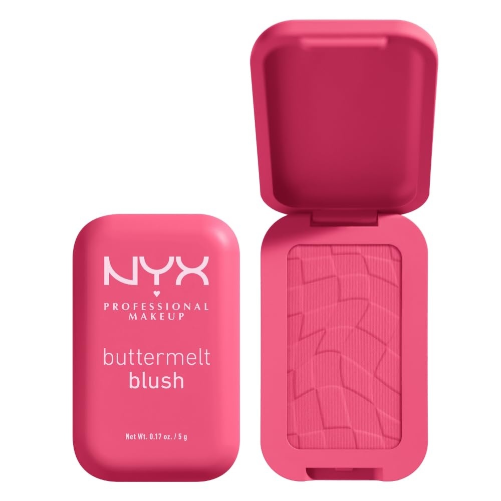 image:imageNYX PROFESSIONAL MAKEUP Buttermelt Powder Blush Fade and TransferResistant Blush Up to 12HR Make Up Wear Vegan Formula  Had Butta08 Getting Butta