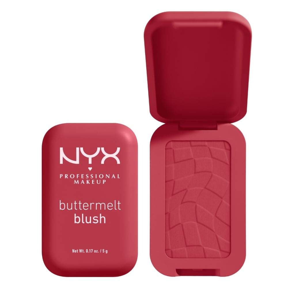 image:imageNYX PROFESSIONAL MAKEUP Buttermelt Powder Blush Fade and TransferResistant Blush Up to 12HR Make Up Wear Vegan Formula  Had Butta10 Back And Butta