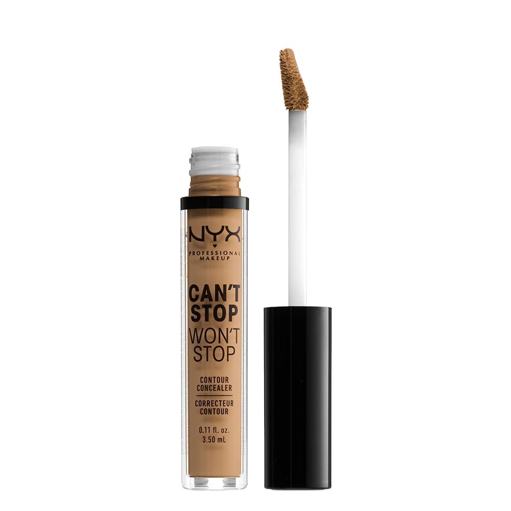 image:imageNYX PROFESSIONAL MAKEUP Cant Stop Wont Stop Contour Concealer 24h Full Coverage Matte Finish  Light Ivory13 GOLDEN