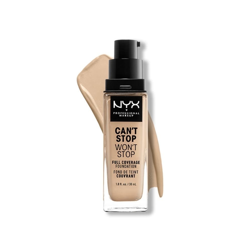 image:imageNYX PROFESSIONAL MAKEUP Cant Stop Wont Stop Foundation 24h Full Coverage Matte Finish  Vanilla063 WARM VANILLA