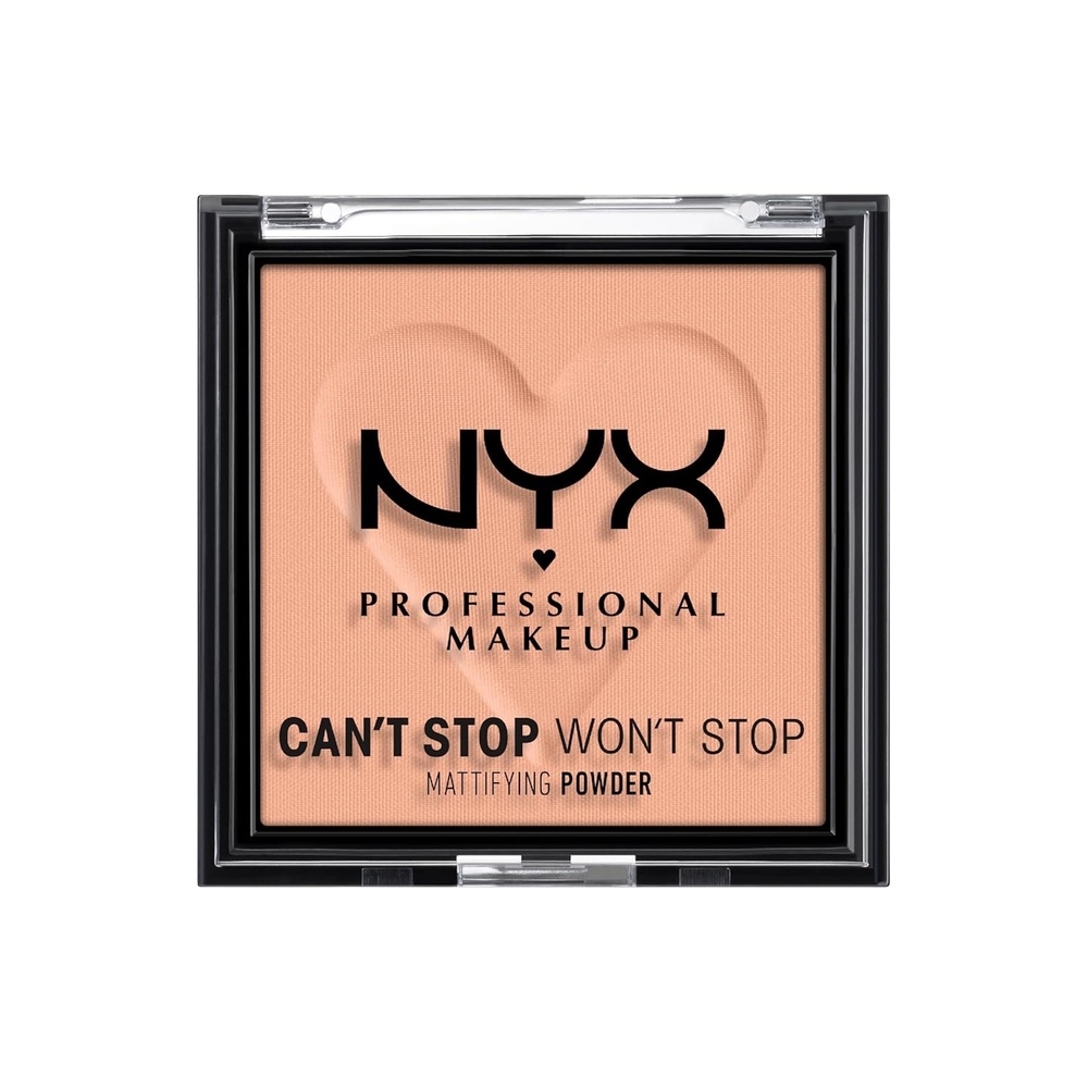 image:imageNYX PROFESSIONAL MAKEUP Cant Stop Wont Stop Mattifying Pressed Powder  Medium13 BRIGHT PEACH