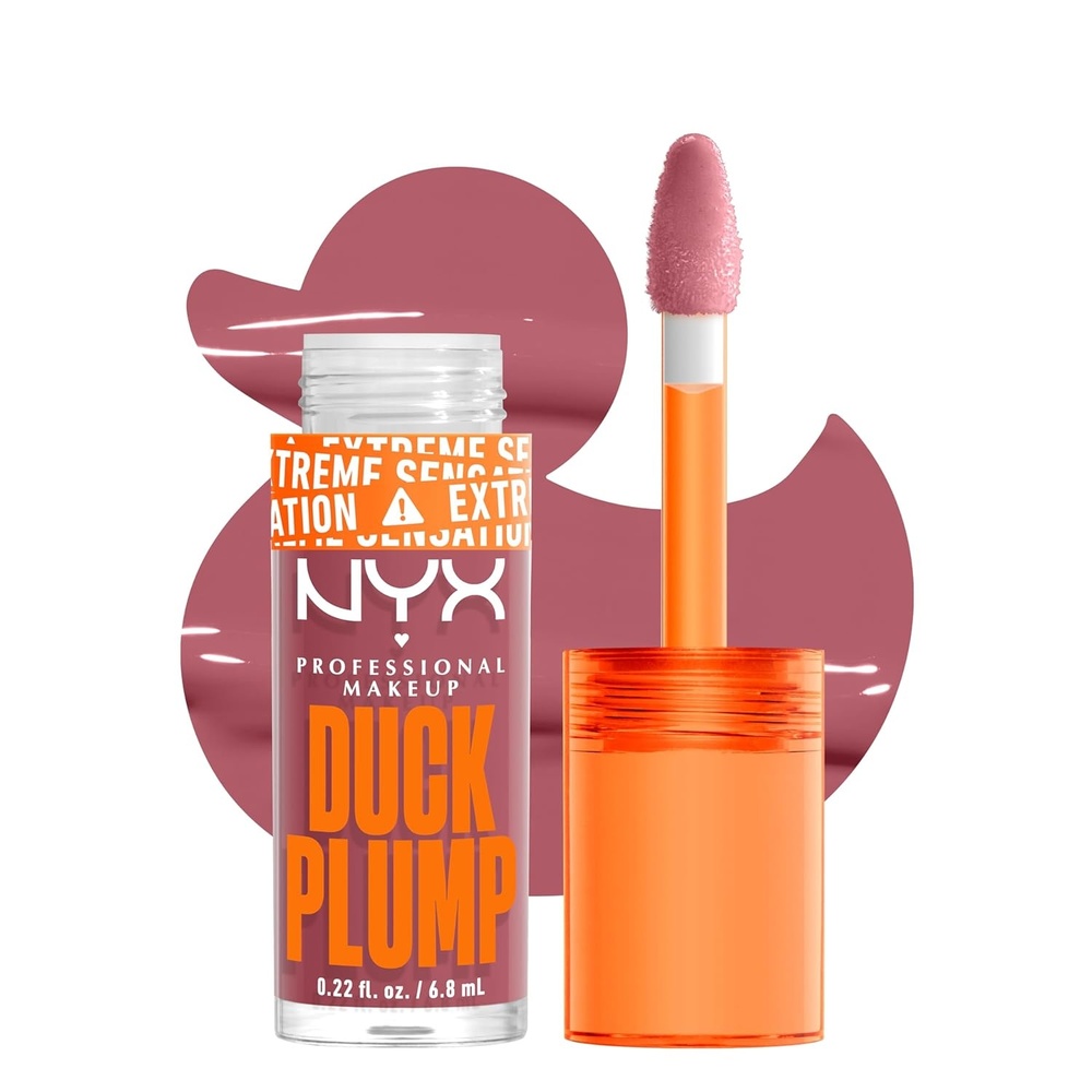 image:imageNYX PROFESSIONAL MAKEUP Duck Plump High Pigment Lip Gloss Lip Plumper Gloss with Spicy Ginger  Clearly Spicy10 Lilac on Lock