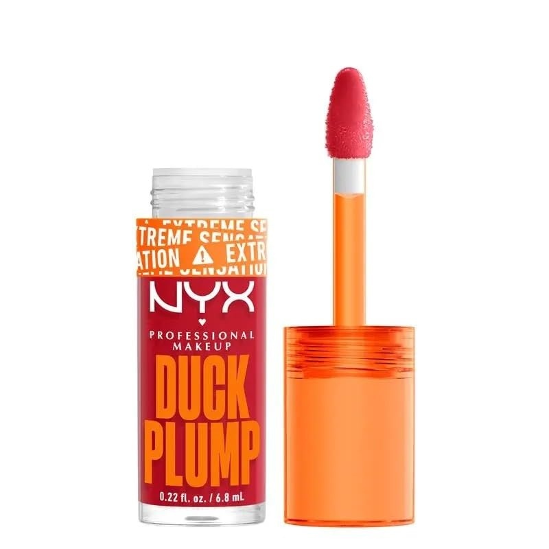 image:imageNYX PROFESSIONAL MAKEUP Duck Plump High Pigment Lip Gloss Lip Plumper Gloss with Spicy Ginger  Clearly Spicy17 Pure Plump