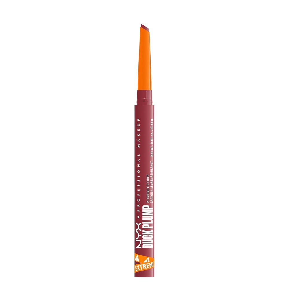 image:imageNYX PROFESSIONAL MAKEUP Duck Plump Plumping Lip Liner Matte Pencil With Up To 10HR Wear Ducking Clear Clear Lip LinerFlirty Flip