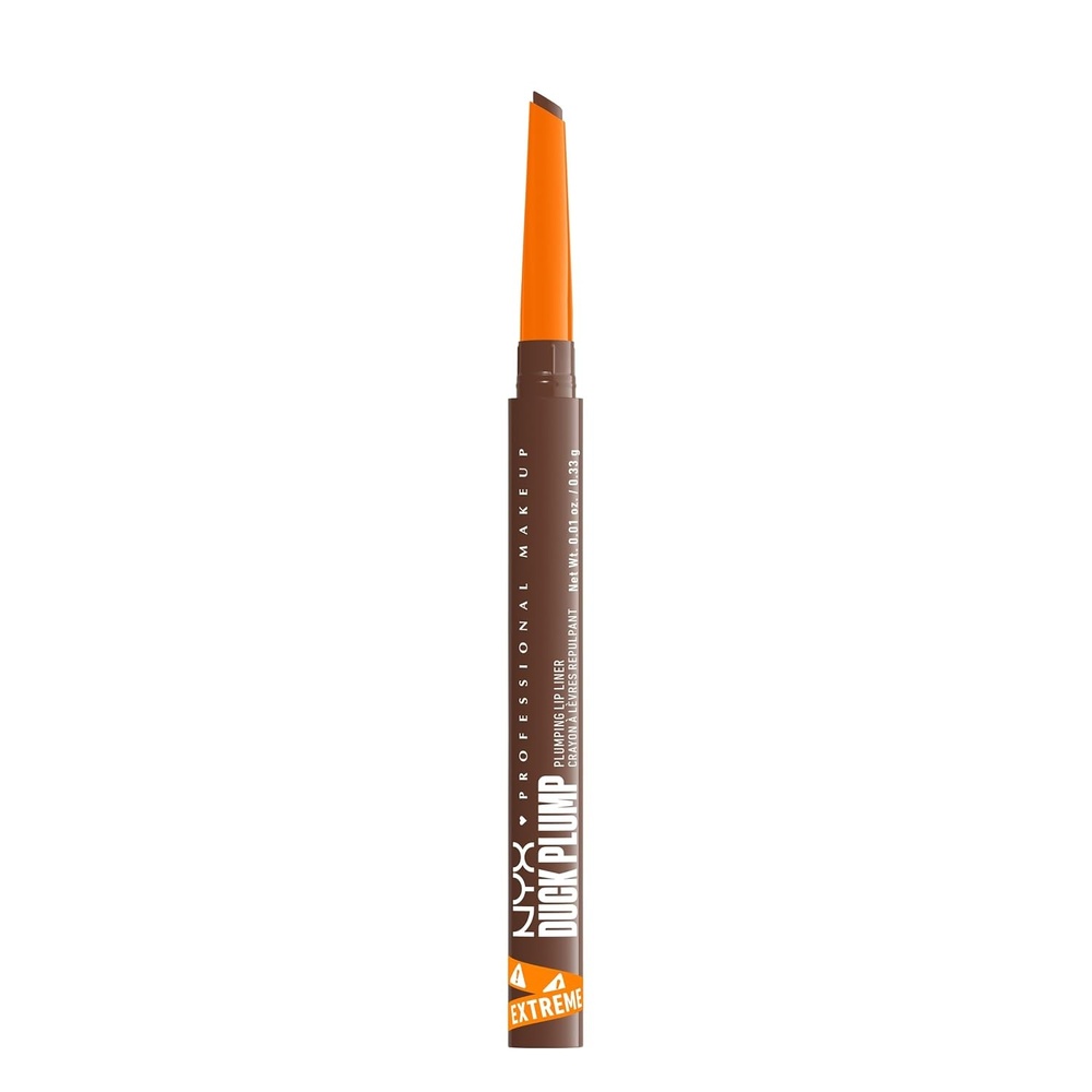 image:imageNYX PROFESSIONAL MAKEUP Duck Plump Plumping Lip Liner Matte Pencil With Up To 10HR Wear Ducking Clear Clear Lip LinerSyringe Sienna