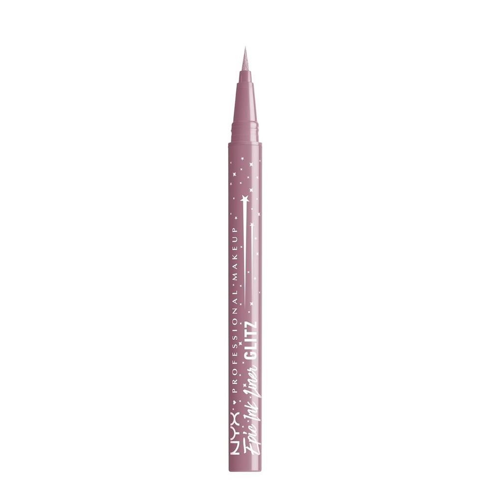 image:imageNYX PROFESSIONAL MAKEUP Epic Ink Glitz Liner Waterproof Metallic Liquid Eyeliner with Vegan Formula  Tapered Twinkle Shimmer Teal Blue03 Shimmer Stitch