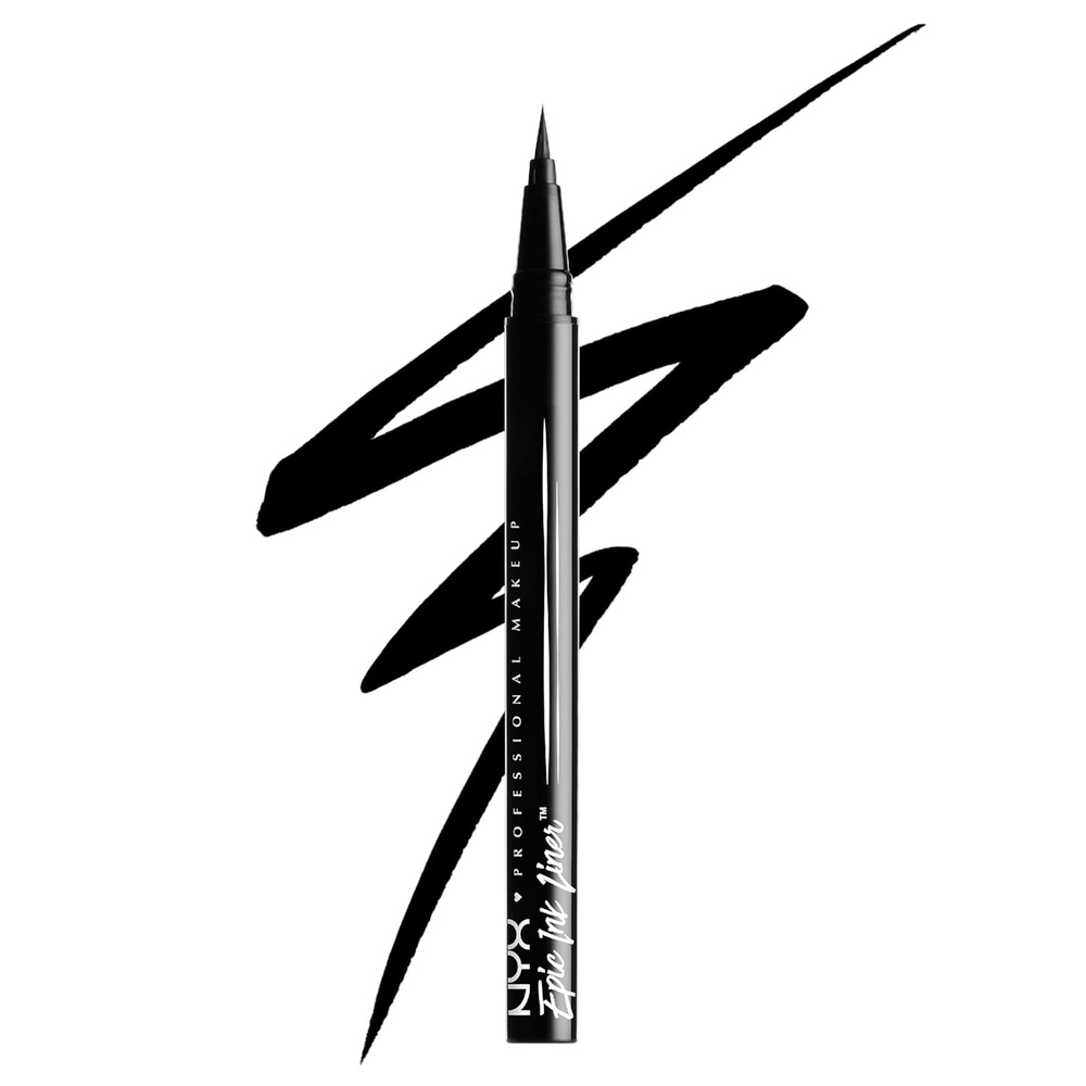 image:imageNYX PROFESSIONAL MAKEUP Epic Ink Liner Waterproof Liquid Eyeliner with Vegan Formula  Dark Chocolate Dark Brown Matte01 Black