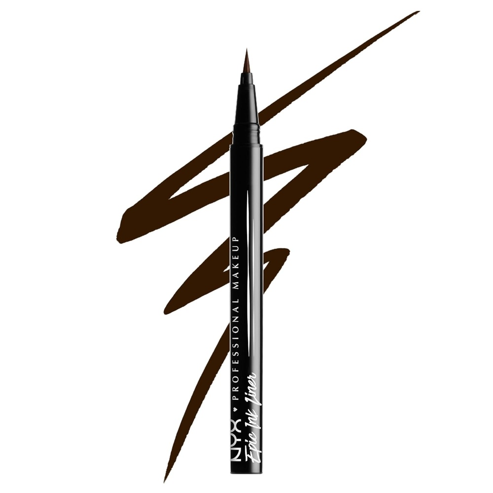 image:imageNYX PROFESSIONAL MAKEUP Epic Ink Liner Waterproof Liquid Eyeliner with Vegan Formula  Dark Chocolate Dark Brown Matte02 Brown