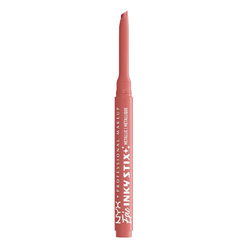image:imageNYX PROFESSIONAL MAKEUP Epic Inky Stix Eyeliner Mechanical Cream Gel Eyeliner Waterproof Formula With Up To 24HR Wear  08 Turbo Teal Metallic Dark Turquoise12 Blush Byte Metallic