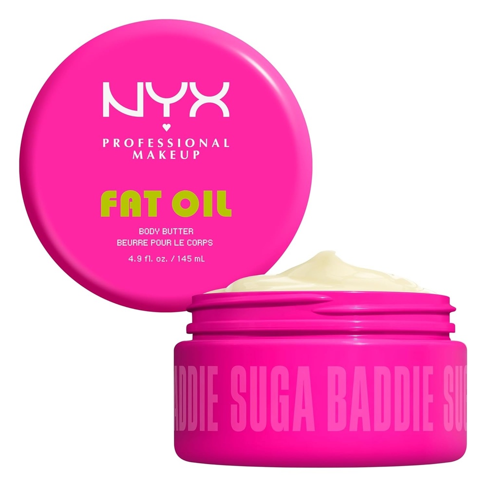 image:imageNYX PROFESSIONAL MAKEUP Fat Oil Body Butter in Suga Baddie Vanilla Scented Body Cream with Avocado Oil and Shea Butter for 24 HR Hydration Fast Absorbing Whipped Formula Vegan amp CrueltyFreeVanilla