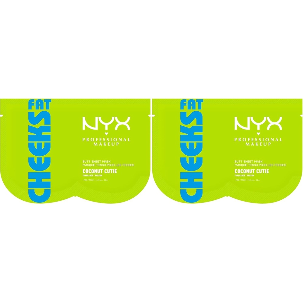 image:imageNYX PROFESSIONAL MAKEUP Fat Oil Fat Cheeks Butt Mask Softening and Smoothing Body Care Sheet Mask For Supple Skin Coconut Cutie Scent Vegan amp CrueltyFree1 Count Pack of 2