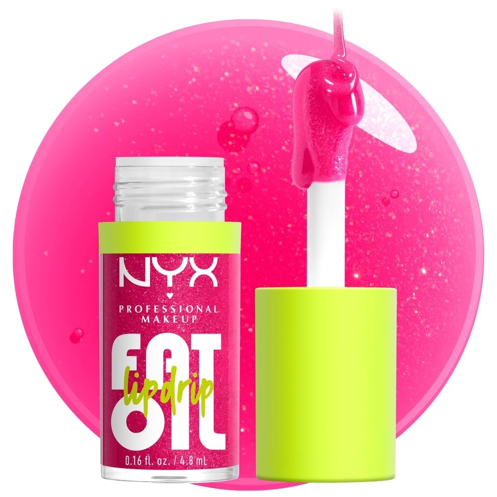 image:imageNYX PROFESSIONAL MAKEUP Fat Oil Lip Drip Moisturizing Lip Oil Gloss Vegan Tinted Formula Up to 12 HR Hydration  Newsfeed Rose Nude03 Supermodel
