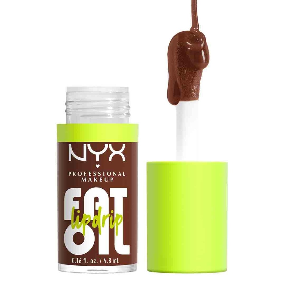 image:imageNYX PROFESSIONAL MAKEUP Fat Oil Lip Drip Moisturizing Lip Oil Gloss Vegan Tinted Formula Up to 12 HR Hydration  Newsfeed Rose Nude11 Livin the Cream