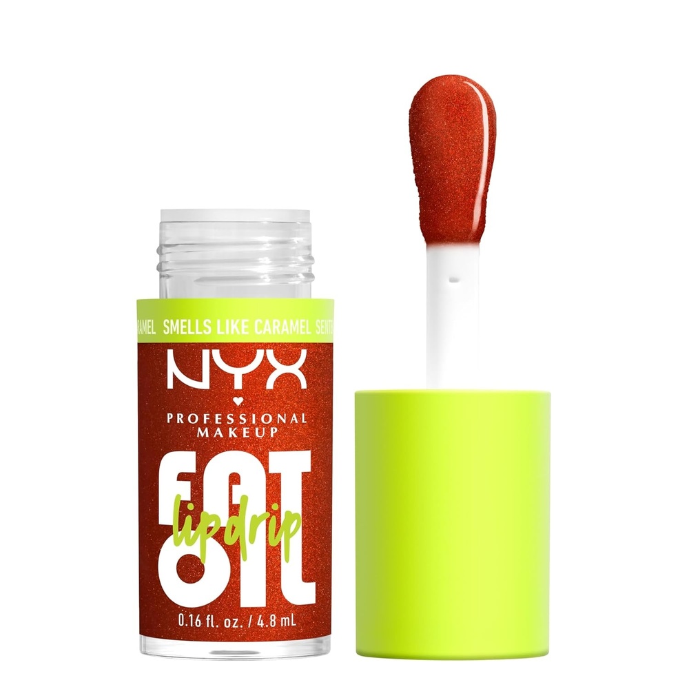 image:imageNYX PROFESSIONAL MAKEUP Fat Oil Lip Drip Moisturizing Lip Oil Gloss Vegan Tinted Formula Up to 12 HR Hydration  Newsfeed Rose NudeCaramelt Mami