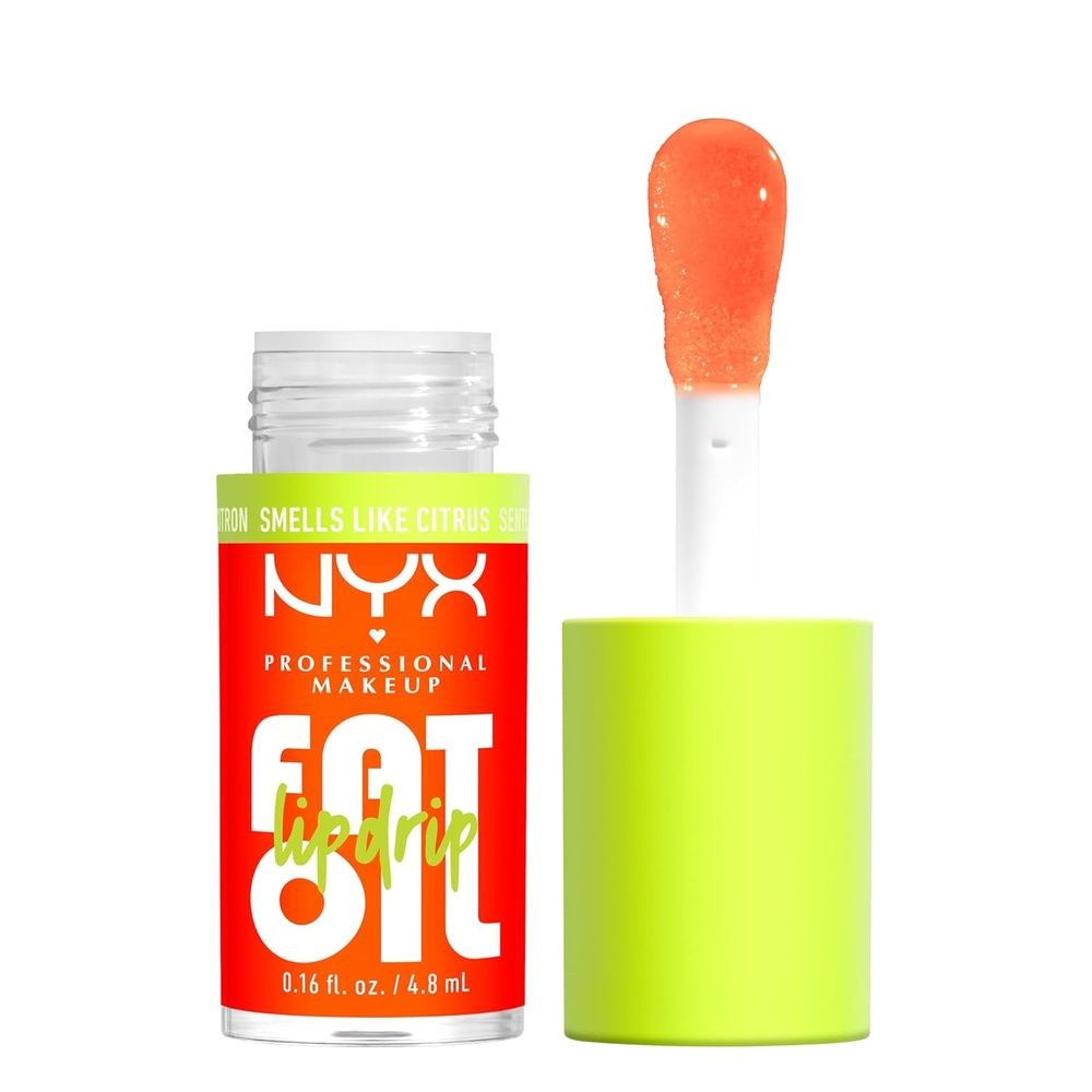image:imageNYX PROFESSIONAL MAKEUP Fat Oil Lip Drip Moisturizing Lip Oil Gloss Vegan Tinted Formula Up to 12 HR Hydration  Newsfeed Rose NudeJuicy Boo
