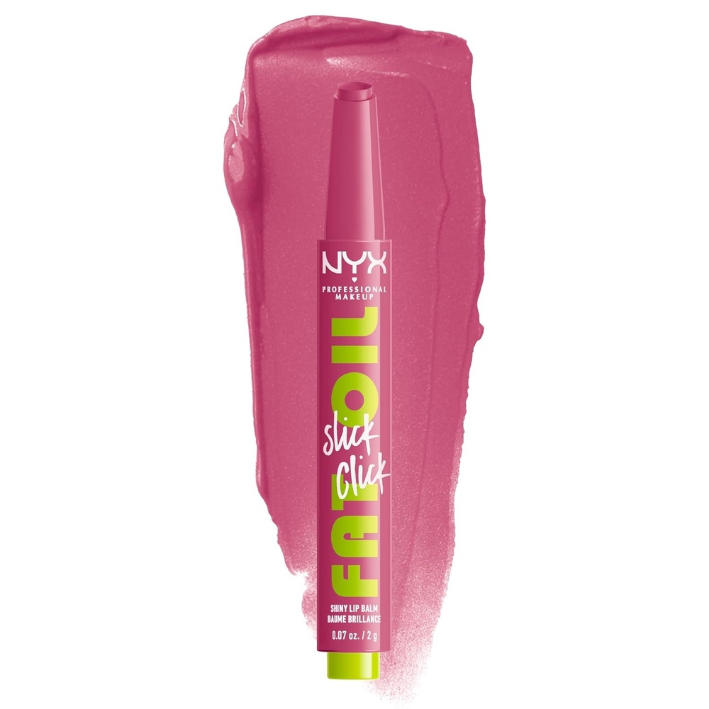image:imageNYX PROFESSIONAL MAKEUP Fat Oil Slick Click Lightweight Buildable Pigmented Vegan Lip Balm  Link In My Bio07 DM ME