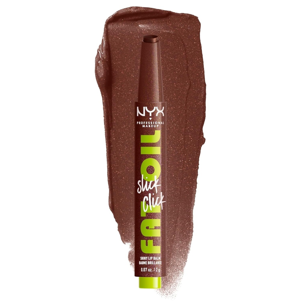 image:imageNYX PROFESSIONAL MAKEUP Fat Oil Slick Click Lightweight Buildable Pigmented Vegan Lip Balm  Link In My Bio12 TRENDING TOPIC