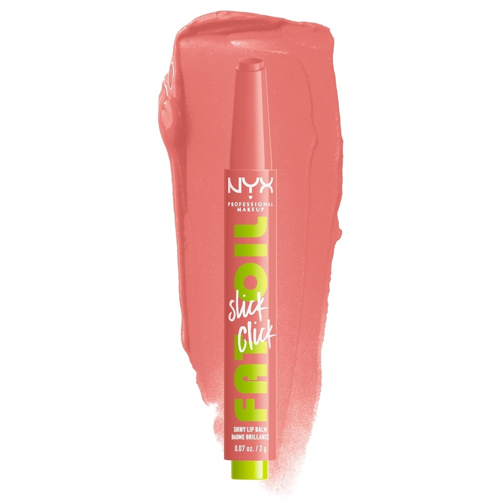 image:imageNYX PROFESSIONAL MAKEUP Fat Oil Slick Click Lightweight Buildable Pigmented Vegan Lip Balm  Link In My Bio15 STORY OR POST