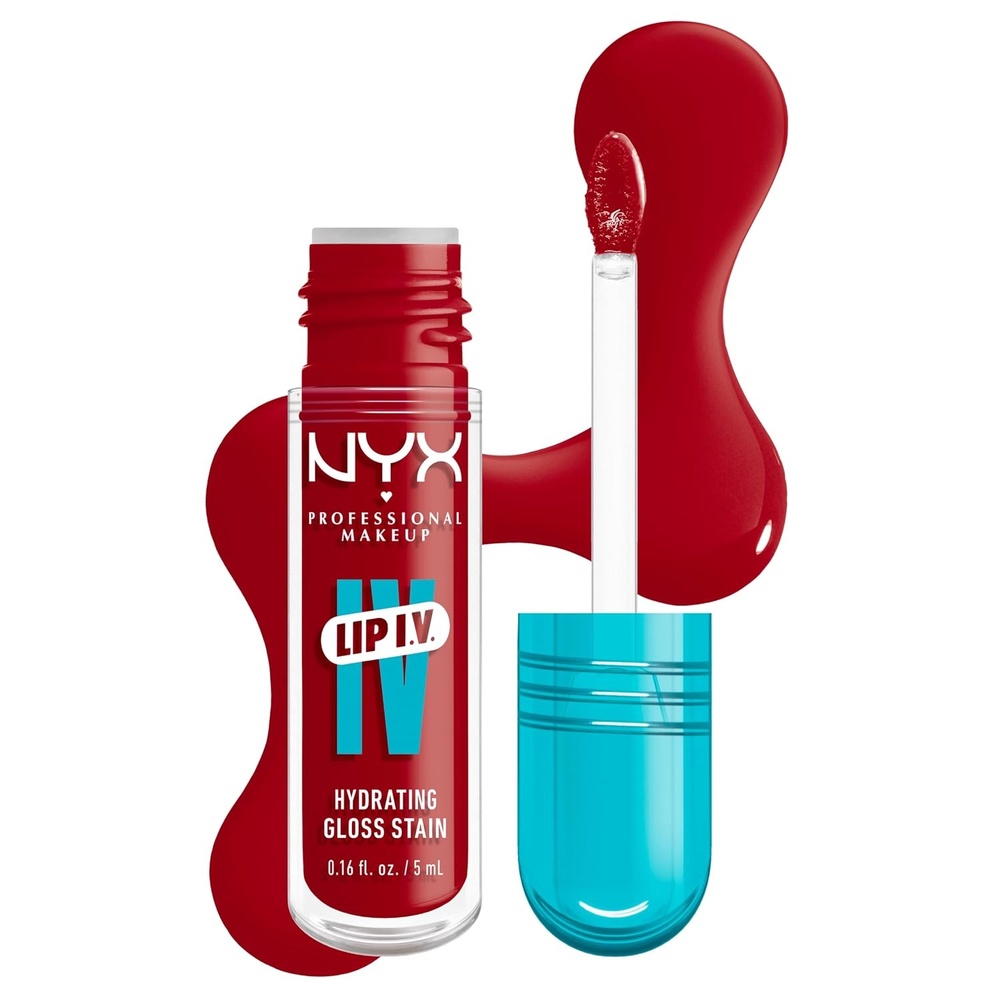 image:imageNYX PROFESSIONAL MAKEUP Lip IV Hydrating Glossy Lip Stain LongLasting Tinted Vegan Formula with 12 HR Hydration  Hydra Honey Brown22 Cherry Drenched
