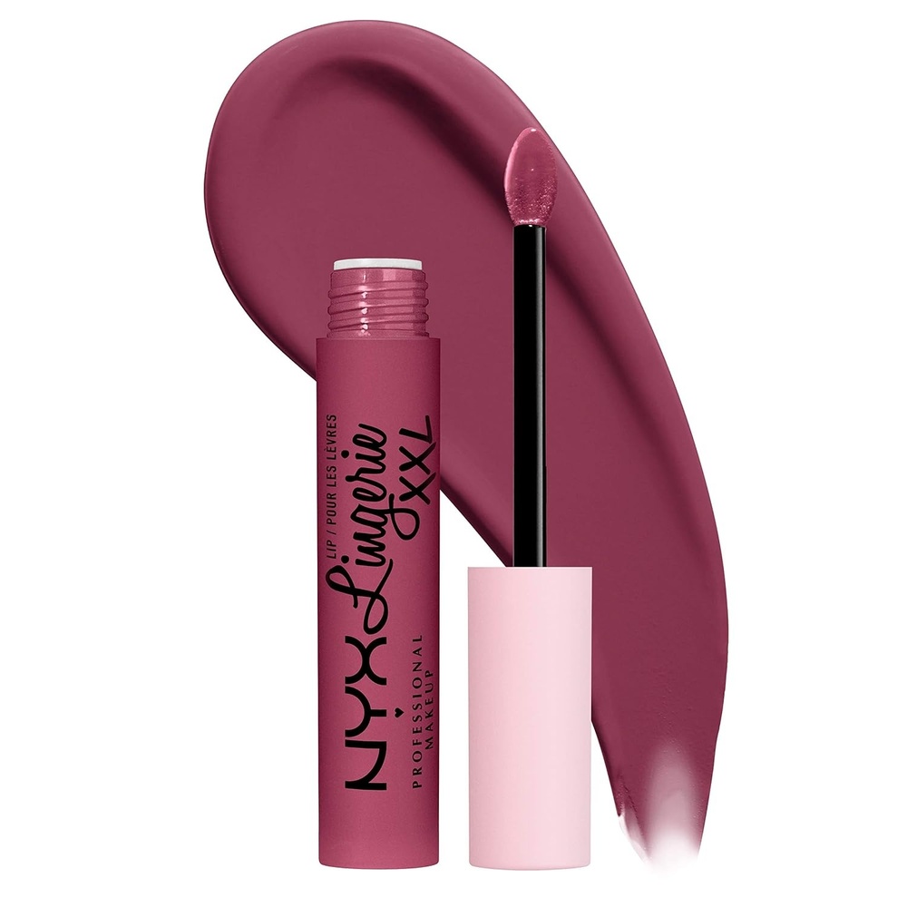 image:imageNYX PROFESSIONAL MAKEUP Lip Lingerie XXL Matte Liquid Lipstick  Naughty Noir Black13 Peek Show