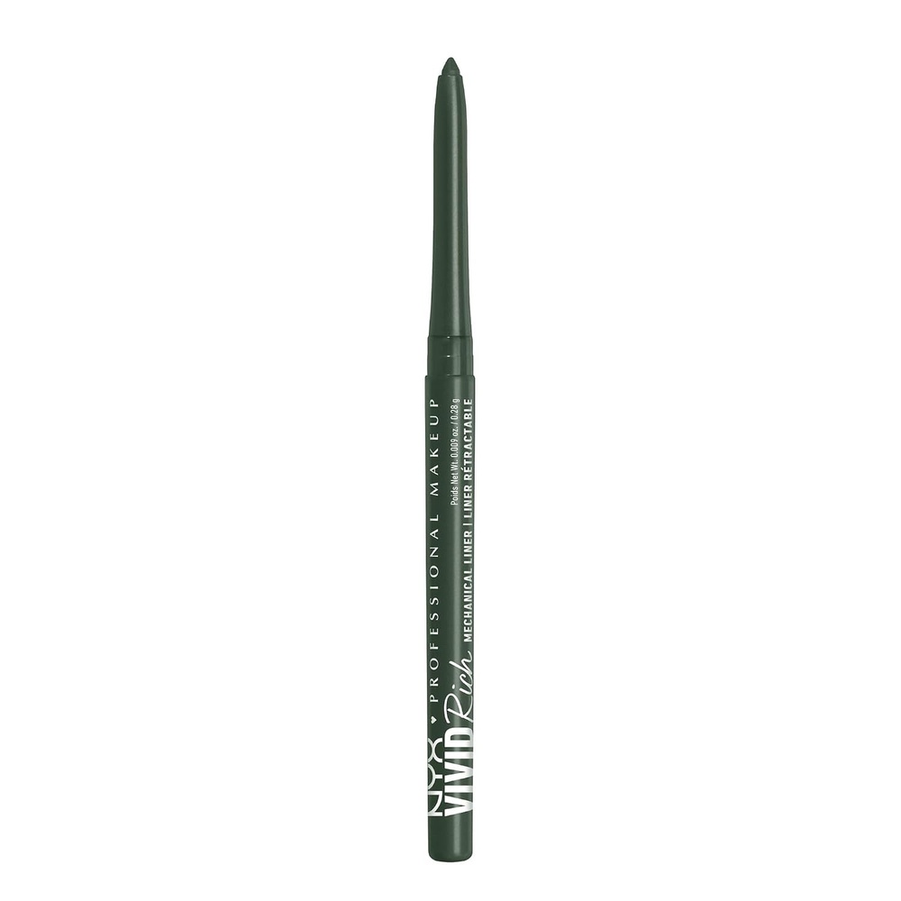 image:imageNYX PROFESSIONAL MAKEUP Mechanical Eye Pencil Vivid Rich Mechanical Creamy Retractable Eyeliner  Truffle Diamond Pewter Eyeliner08 Emerald Empire