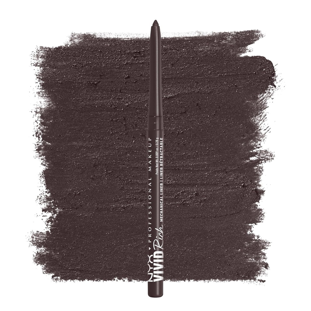 image:imageNYX PROFESSIONAL MAKEUP Mechanical Eye Pencil Vivid Rich Mechanical Creamy Retractable Eyeliner  Truffle Diamond Pewter Eyeliner15 Smokin Topaz