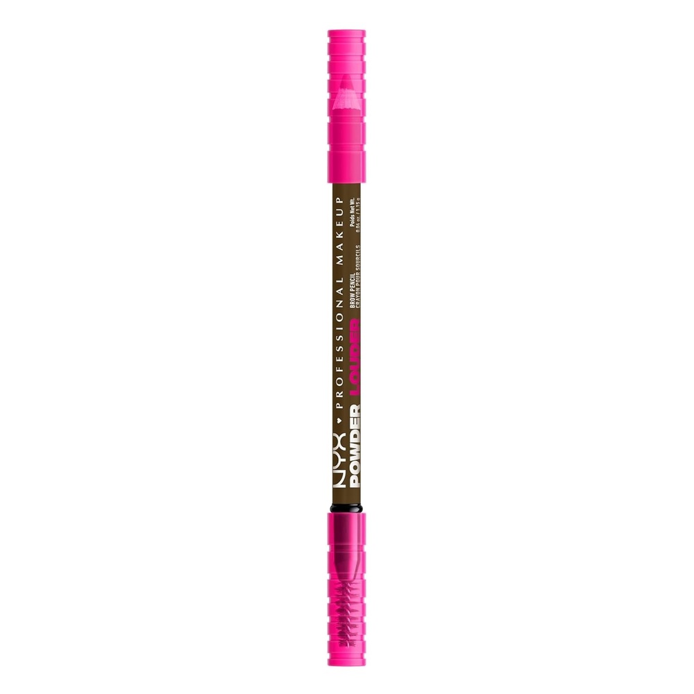 image:imageNYX PROFESSIONAL MAKEUP Powder Louder Eyebrow Pencil Brow Pencil with Buildable Volume For Up To 12HR Wear Vegan Formula  Espresso02 Taupe