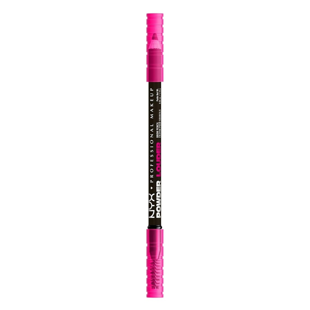 image:imageNYX PROFESSIONAL MAKEUP Powder Louder Eyebrow Pencil Brow Pencil with Buildable Volume For Up To 12HR Wear Vegan Formula  Espresso09 Black