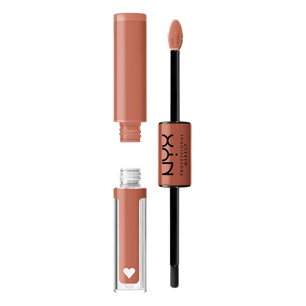image:imageNYX PROFESSIONAL MAKEUP Shine Loud LongLasting Liquid Lipstick with Clear Lip Gloss  Magic Maker Dusty Nude Mauve02 Goal Crusher