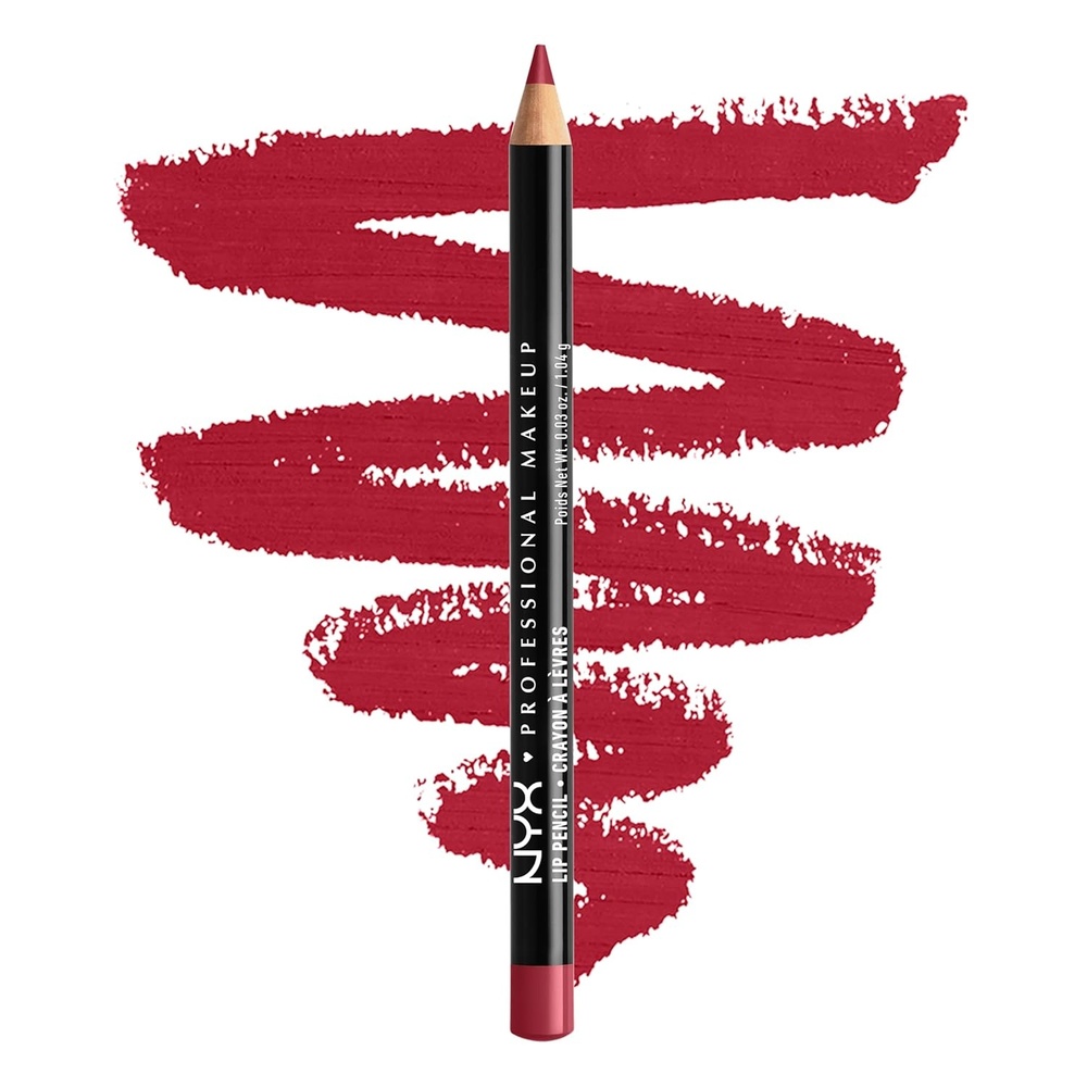 image:imageNYX PROFESSIONAL MAKEUP Slim Lip Pencil LongLasting Creamy Lip Liner  MahoganyBurgundy