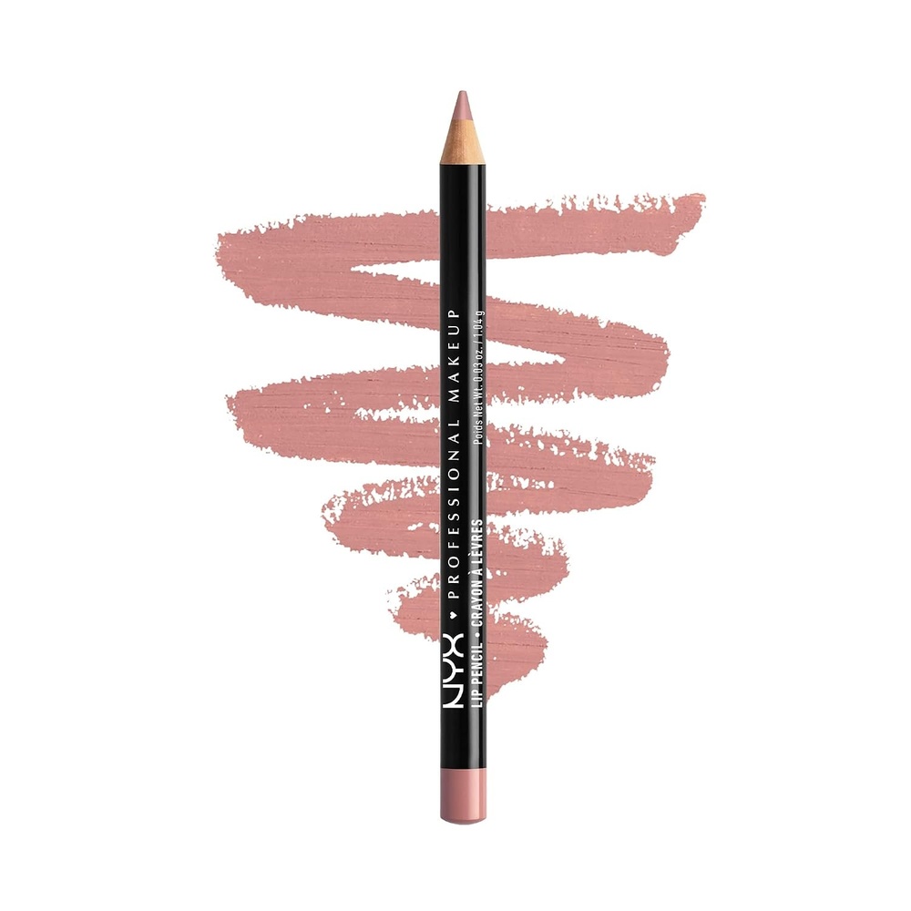 image:imageNYX PROFESSIONAL MAKEUP Slim Lip Pencil LongLasting Creamy Lip Liner  MahoganyPale Pink