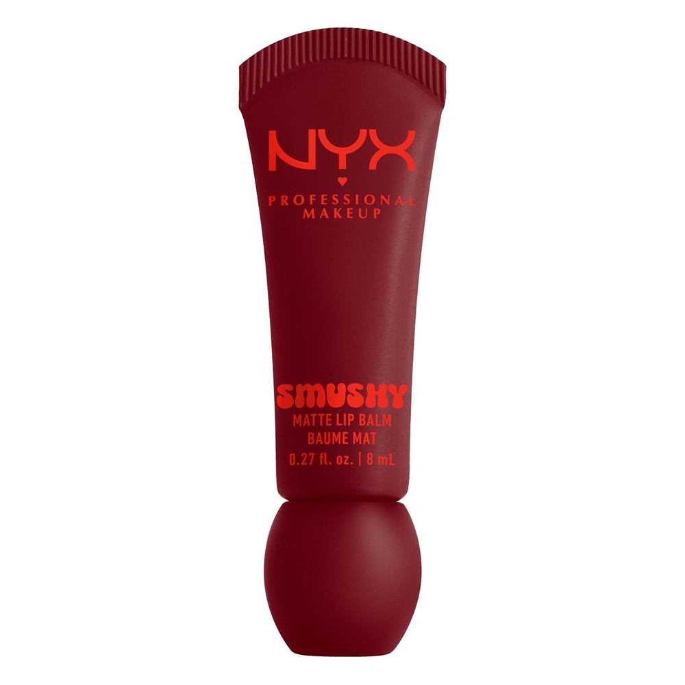image:imageNYX PROFESSIONAL MAKEUP Smushy Matte Lip Balm Tinted Lip Moisturizer with Soft Matte Finish  Sweet Smack MidTone Pink07 SWIPE 2 SMOOTH