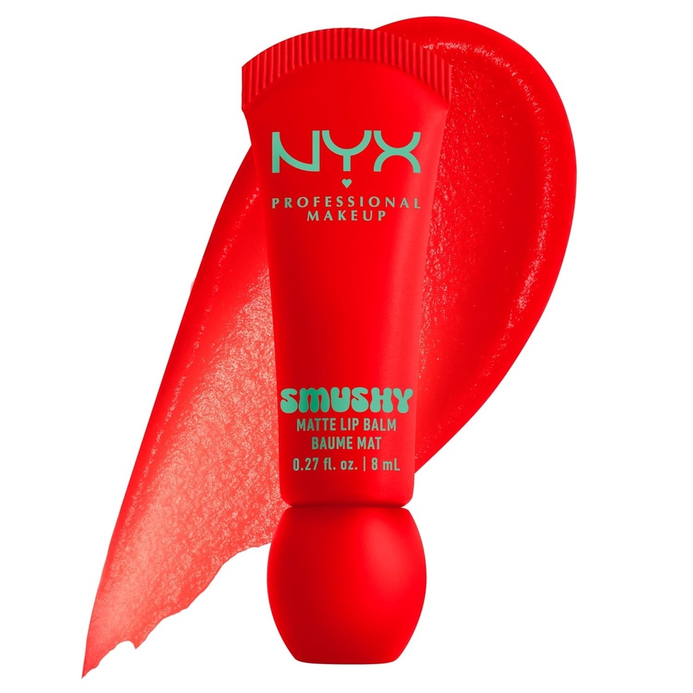 image:imageNYX PROFESSIONAL MAKEUP Smushy Matte Lip Balm Tinted Lip Moisturizer with Soft Matte Finish  Sweet Smack MidTone Pink09 SOFT SORBET