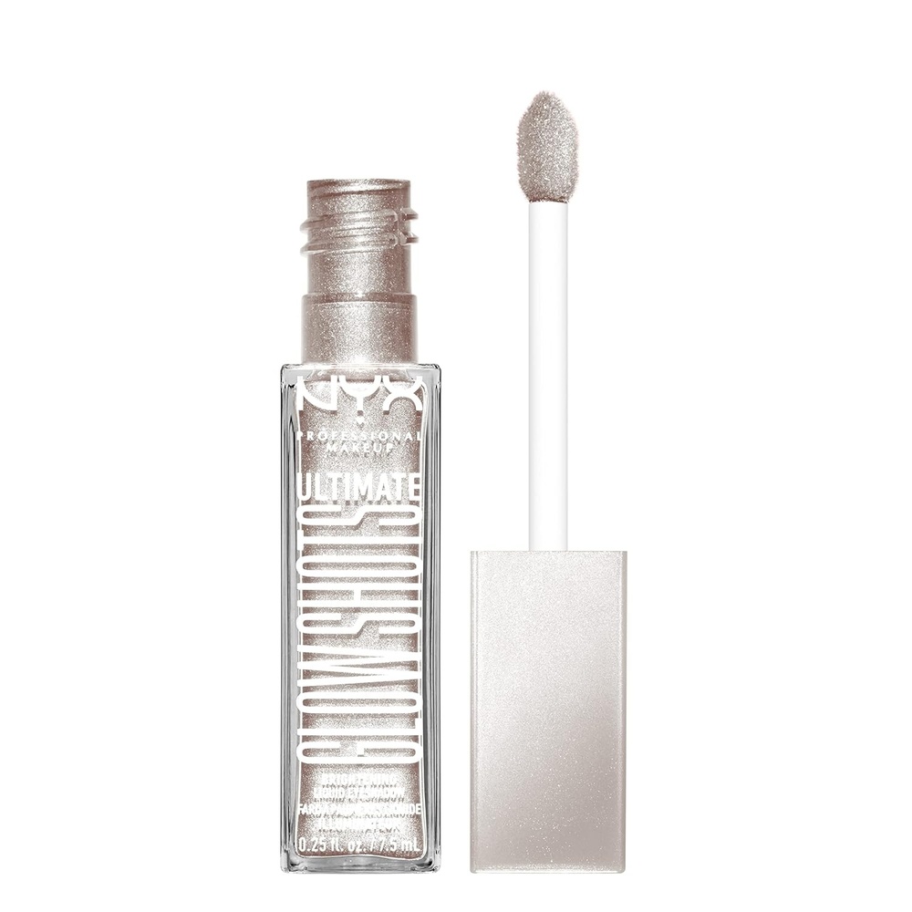 image:imageNYX PROFESSIONAL MAKEUP Ultimate Glow Shots Liquid Eyeshadow LongLasting Shimmer Eye Shadow with Vitamin C  Grapefruit GlowCome Thru Coconut
