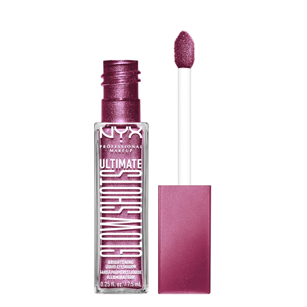 image:imageNYX PROFESSIONAL MAKEUP Ultimate Glow Shots Liquid Eyeshadow LongLasting Shimmer Eye Shadow with Vitamin C  Grapefruit GlowPlum Player